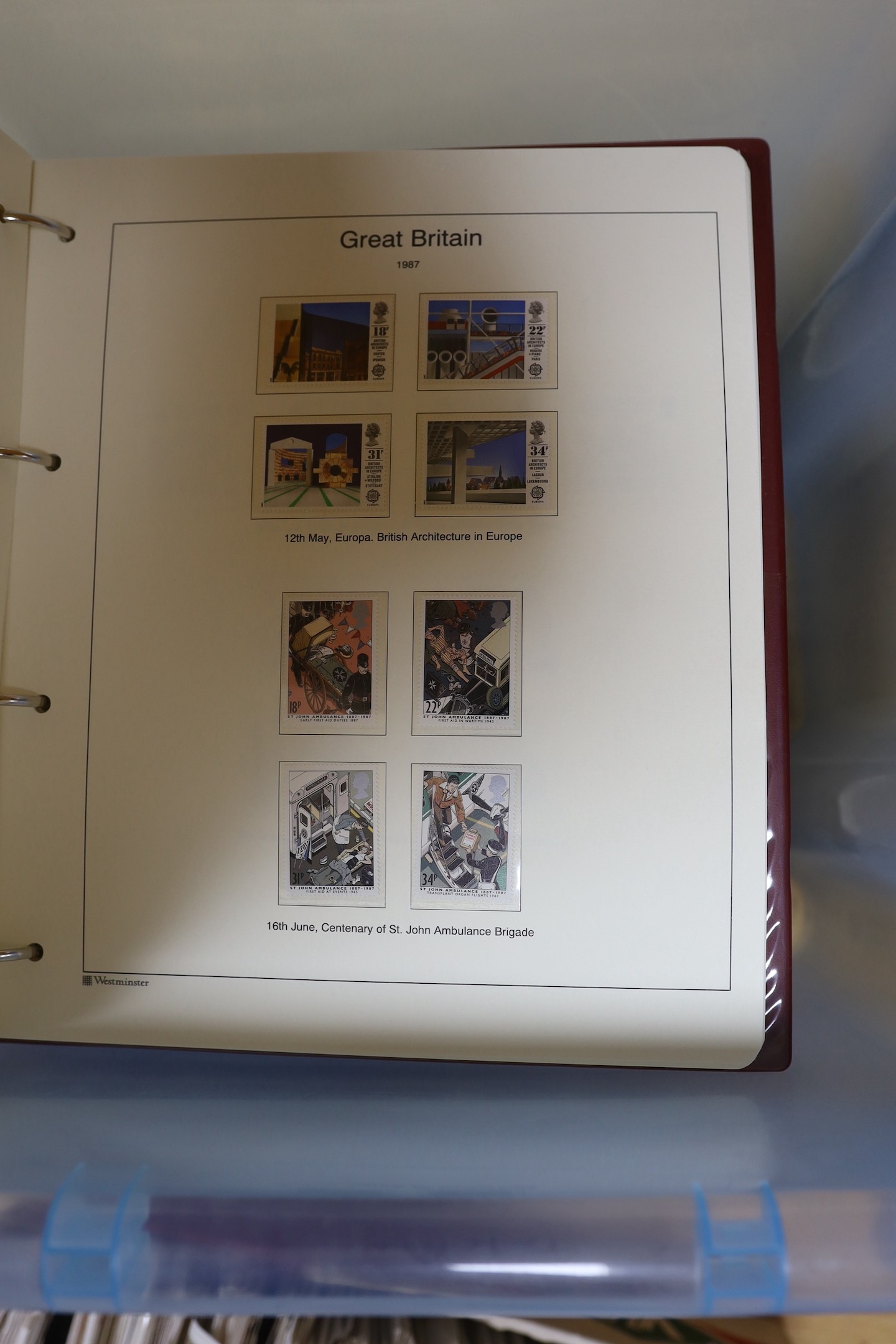 A collection of stamps and first day covers - 2 boxes